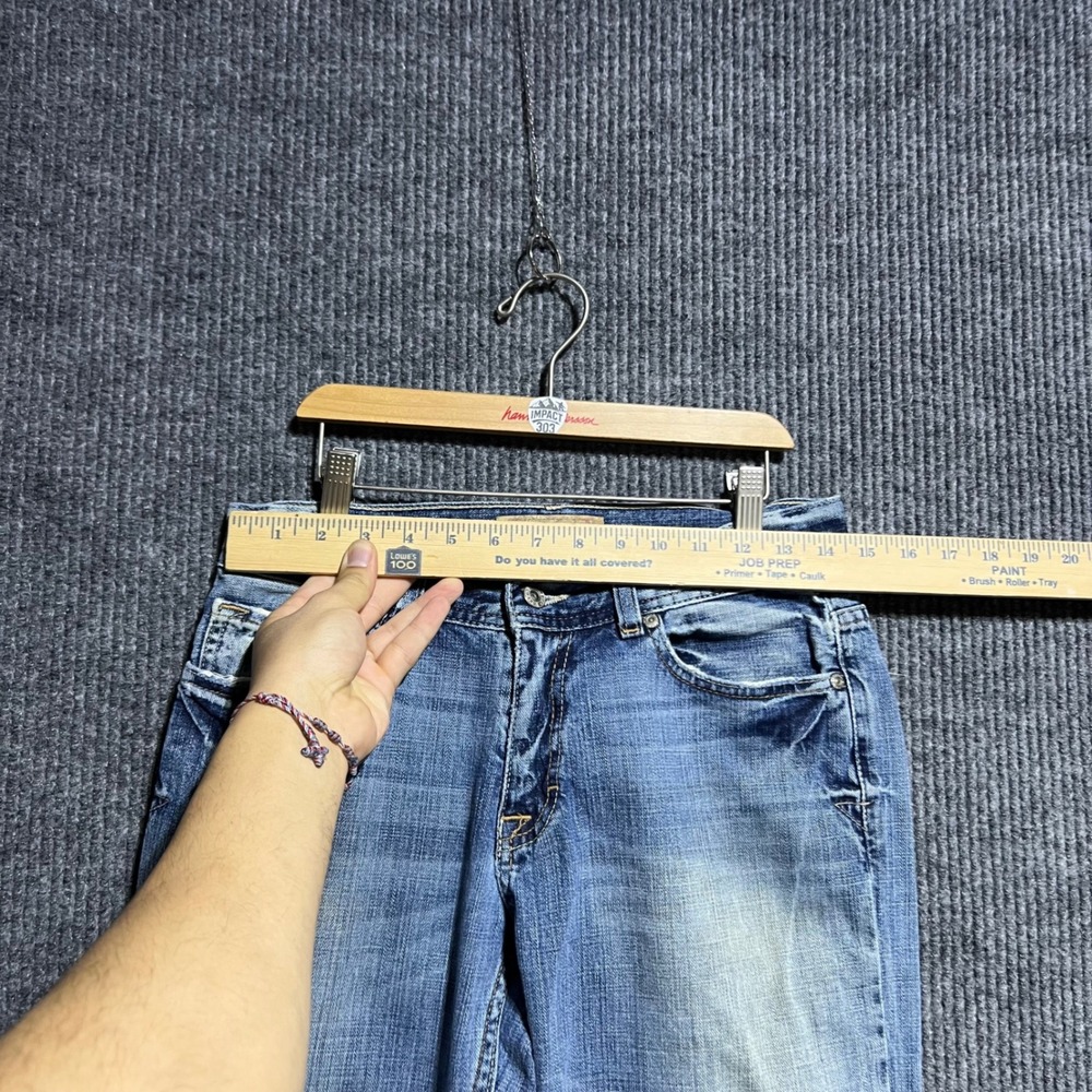 BKE Justin Straight Leg Jeans Mens 29x32 Blue Light Wash Distressed Denim - Picture 5 of 9